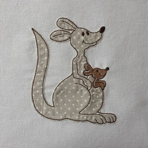 Instant download kangaroo embroidery design applique download image 2