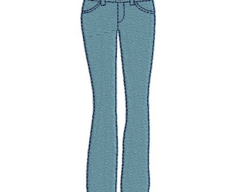 Embroidery design machine trousers pants instant download