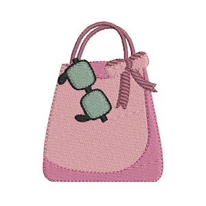 Diseño de bordado máquina descarga instantánea bolso bolso gafas