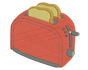 Instant download toaster embroidery design download
