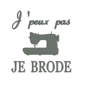 Instant download embroidery design I can&#39;t I embroid letters words
