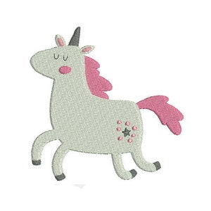 Embroidery design machine unicorn magical star rainbow instant download
