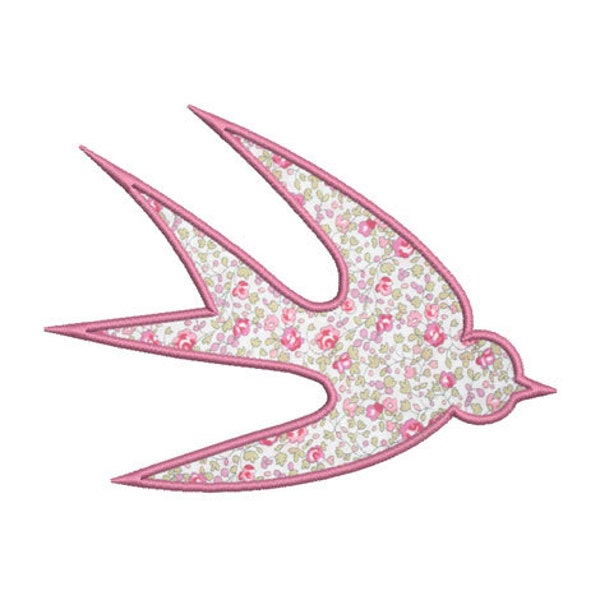 Instant download swallow embroidery design machine applique