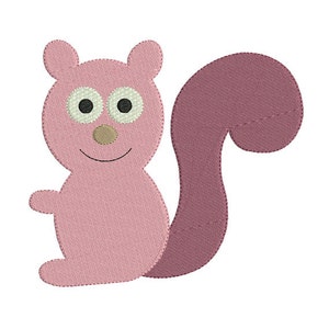 Instant download squirrel embroidery design download image 1