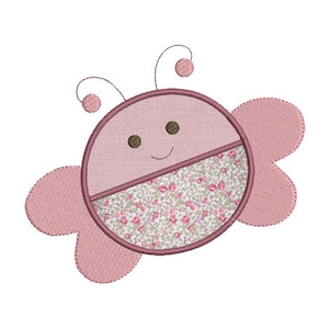 Instant download embroidery design little bee animal download