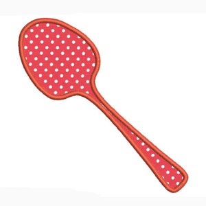 Embroidery design machine applique Spoon salad servers instant download