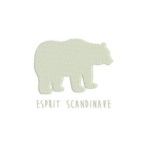 motif de broderie machine ours esprit scandinave téléchargement immédiat