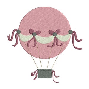 Instant download Hot Air Balloon embroidery design machine
