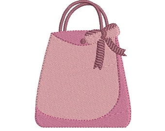 Instant download purse handbag machine embroidery design