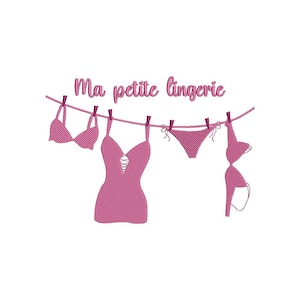 Motif de broderie machine  Lessive de lingerie