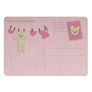 motif de broderie machine carte postale bébé en appliqué