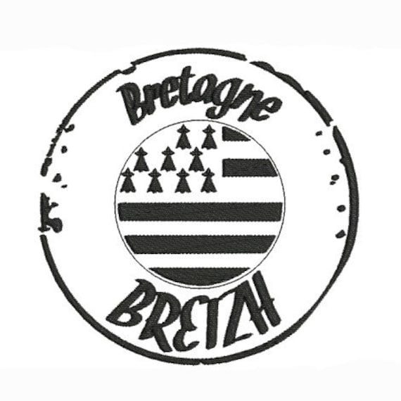 Patch / écusson Thermocollant Brodé Bretagne - Drapeau Breton Pour