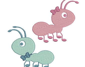 Embroidery design machine little ant instant download