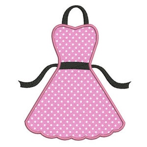 Instant download Apron kitchen embroidery design applique.