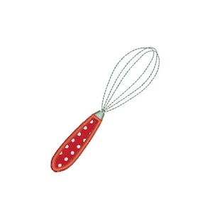Embroidery design machine Applique kitchen whisk instant download