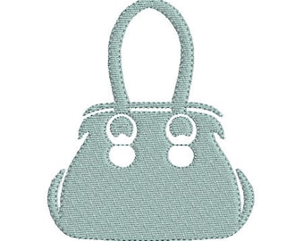 Embroidery design machine purse handbag instant download