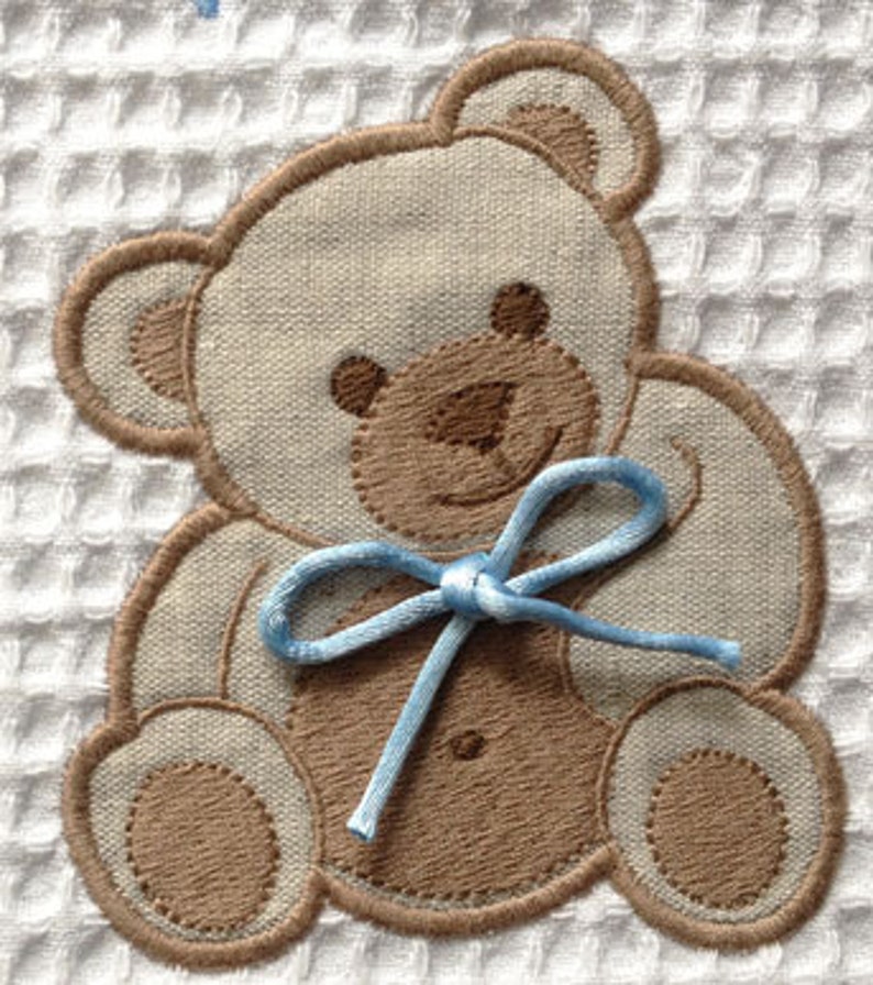 Instant download bear baby embroidery design applique image 2