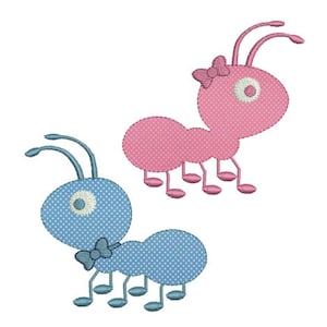 Embroidery design machine applique little ant instant download