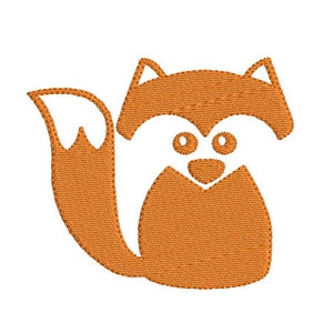 Motif de broderie machine silhouette renard en téléchargement immédiat