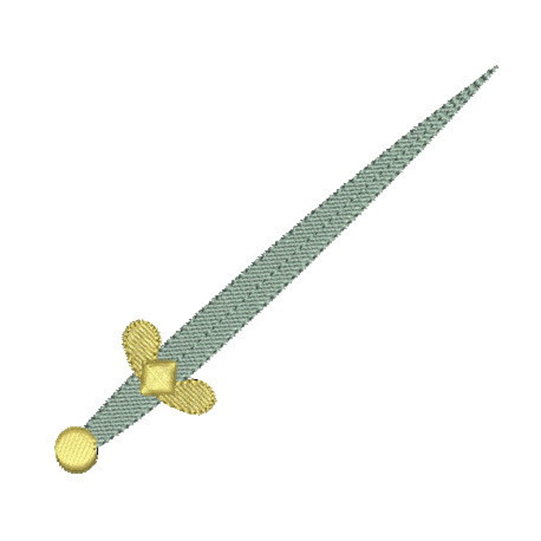 Sword Embroidary Embroidery Design Machine Knight Sword Instant Download - Etsy