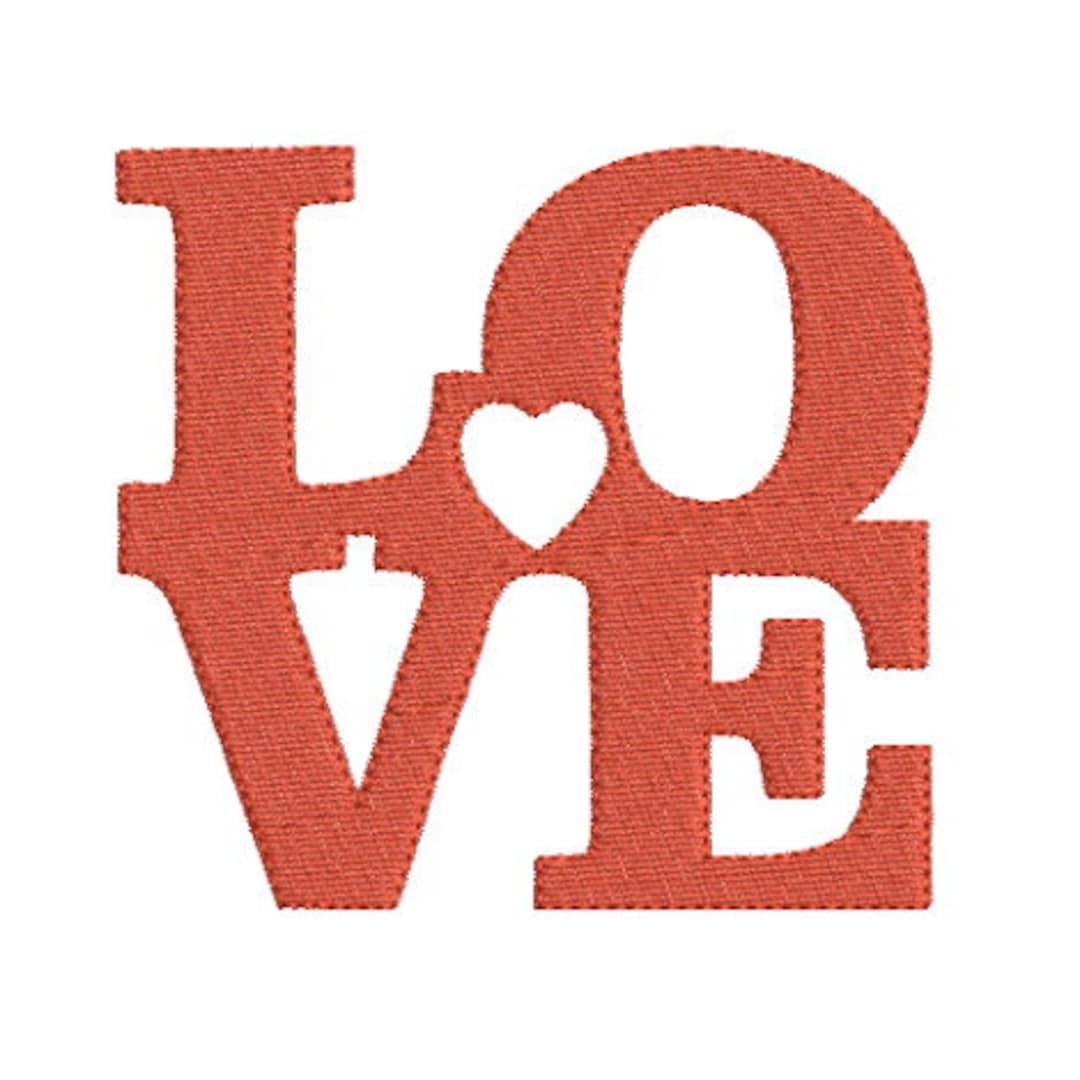 Instant Download Valentines Day Love Heart Embroidery Design Machine - Etsy