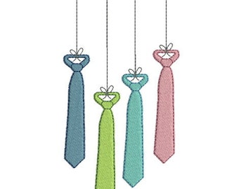 Embroidery design machine tie instant download