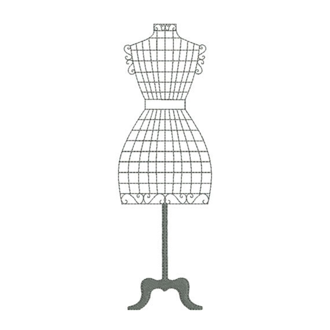Motif de broderie machine mannequin de couture en fer Etsy France