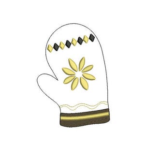 Embroidery design machine christmas kitchen glove instant download