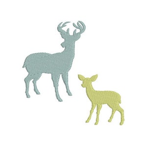 Embroidery design machine Deer fawn instant download