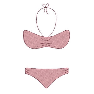 Embroidery design machine Women Swimwear instant download