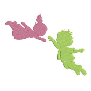 Instant download silhouette baby embroidery design machine applique