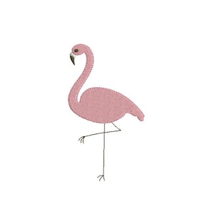 Embroidery design machine flamingo instant download