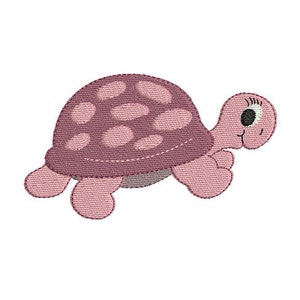 Instant download embroidery design turtle