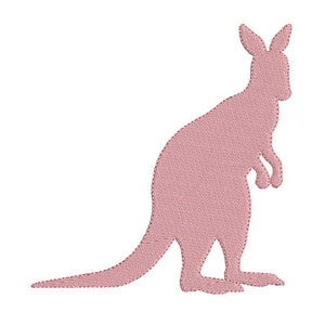 Motif de broderie machine silhouette kangourou en téléchargement immédiat
