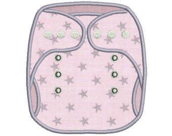 Instant download diaper baby embroidery design applique