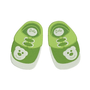 Instant download baby shoes embroidery design machine applique