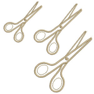 Instant download Scissors sewing machine embroidery design for scrapbooking