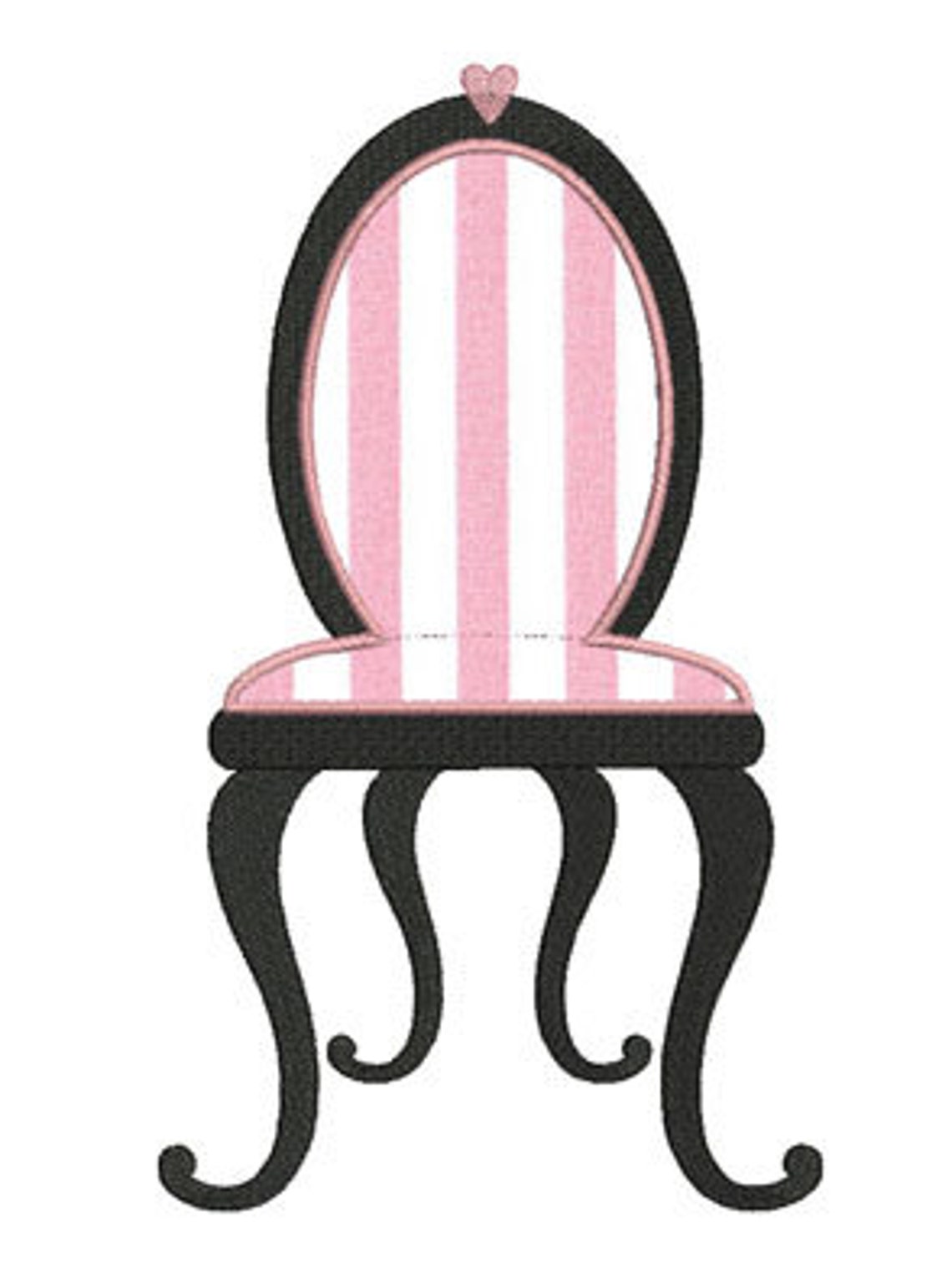 Instant Download Chair Shabby Embroidery Design Applique Etsy