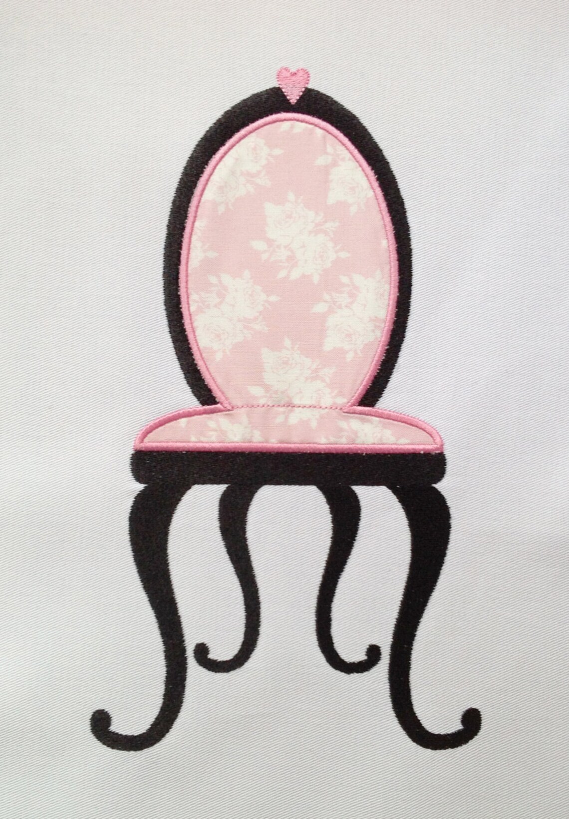 Instant Download Chair Shabby Embroidery Design Applique Etsy