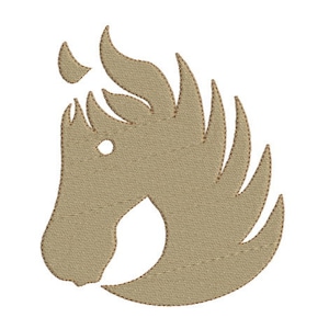Embroidery design machine silhouette horse instant download