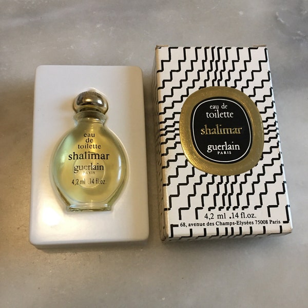 GUERLAIN, seltener mini "SHALIMAR" Parfum Flaschenverschluss, boxed