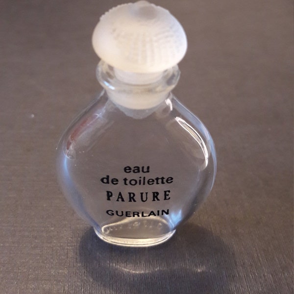 Seltene Mini GUERLAIN "PARURE" Parfüm-Flasche Glasstopfen