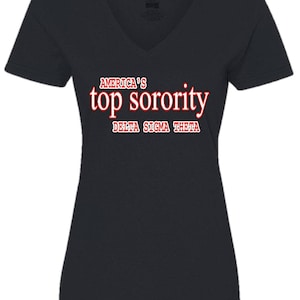 Delta Sigma Theta ladies V-neck tshirt