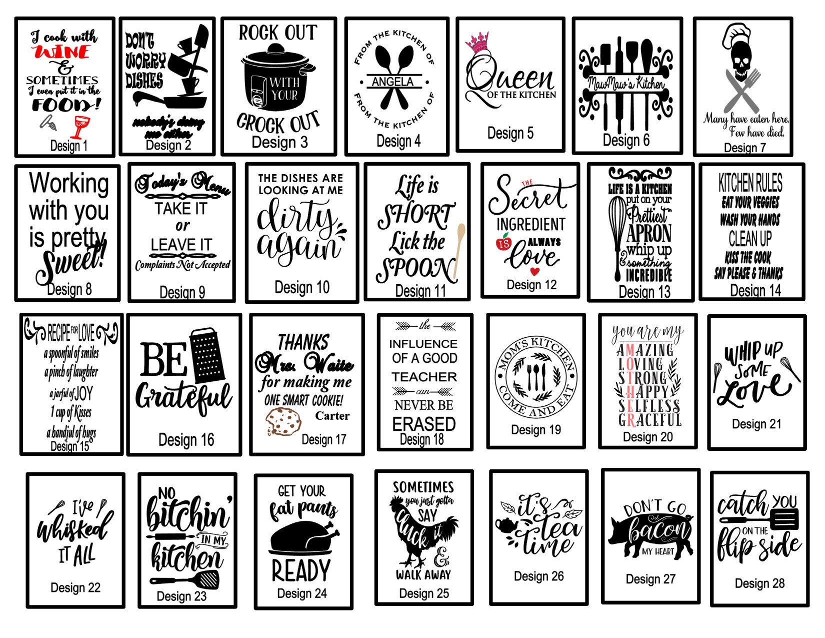 Personalized and Funny Saying Oven Mitt GiftsetsHomewarming Etsy