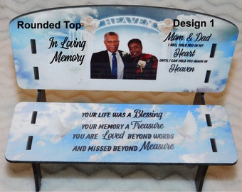 Panchina commemorativa personalizzata, regalo fotografico ricordo