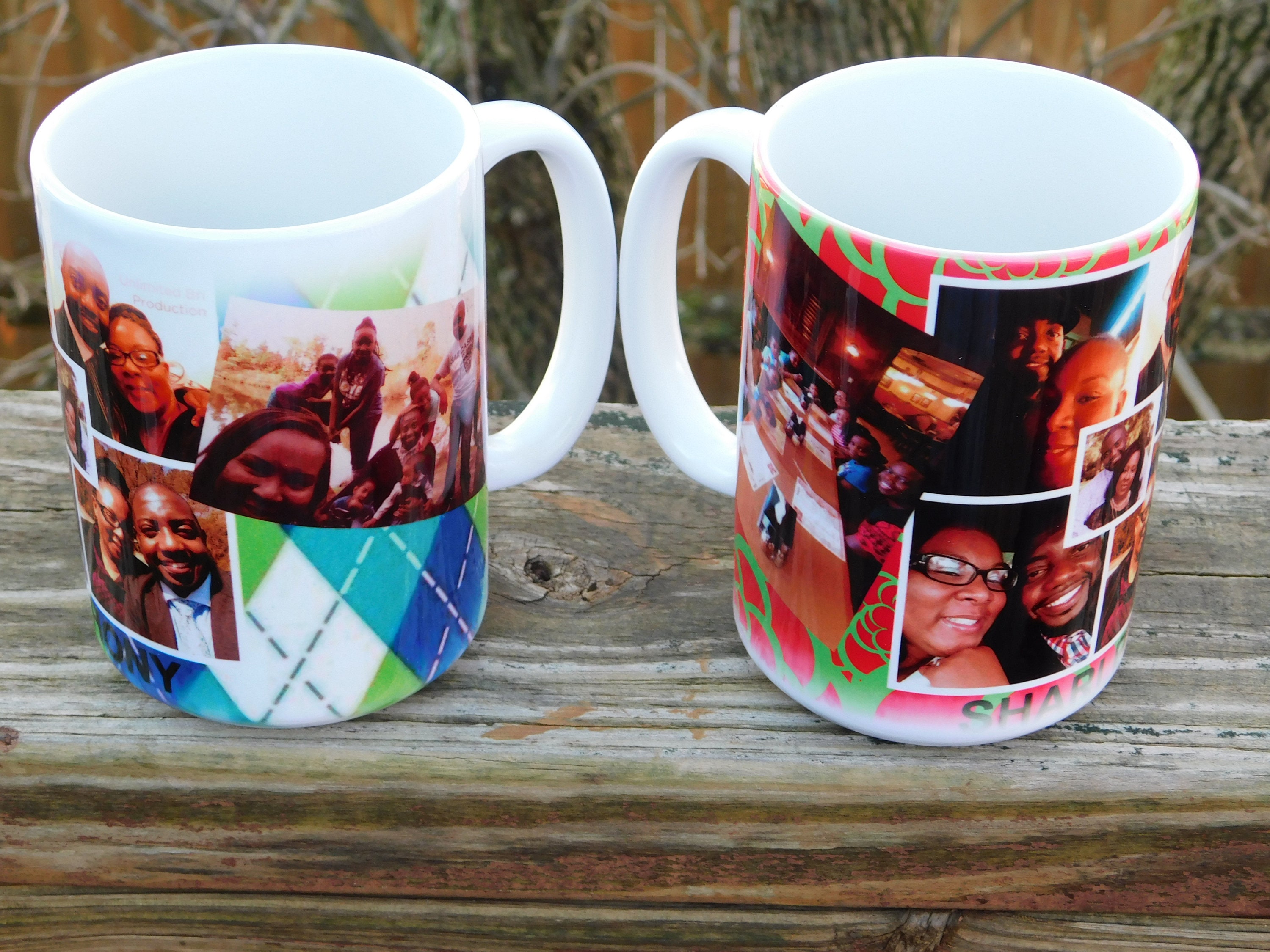 Custom Mugs Personalized Photo Mugs and Coaster Set Keepsake Etsy