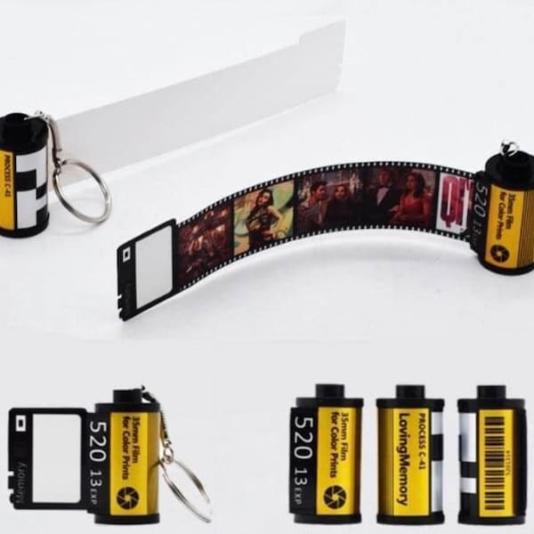 Memory Film Keychain, Custom Film Roll Keychain, Polaroid Film Keychain, Personalized Keychain, Unique Keychain