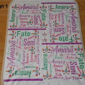 Personalized Plush Baby Blanket and Bib Set, Baby Shower Gift, Keepsake Gift, One-of-a-kind Giftset. Baby Boy, Baby Girl Giftsets