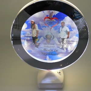 Magic Photo Frame & Mirror/with Led Lights- Go From A Mirror to a Lighted Picture-2 in 1 mirror photo frame