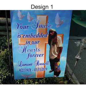 Décoration de tombe personnalisée Drapeau de jardin, Décoration de cimetière, Drapeau de mémoire d’amour, Drapeau de jardin commémoratif, Cadeau commémoratif
